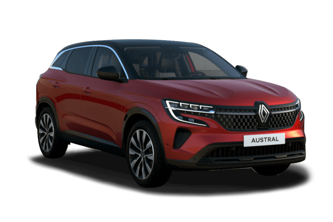 Renault-Austral-Röd-flamme-Svart-Tak