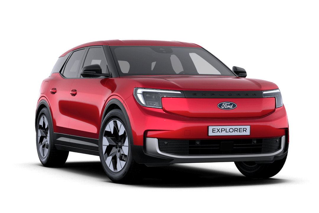 Ford-Explorer-Elektrisk-Lucid-Red