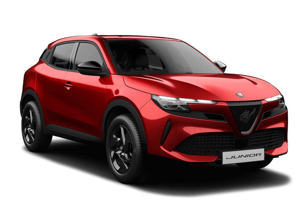 Alfa-Romeo-Junior-Ibrida-Röd-Brera